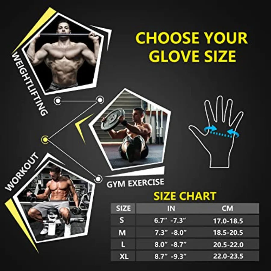 Full Finger Weight Lifting Workout Gloves For Safe Deadlift Performance
