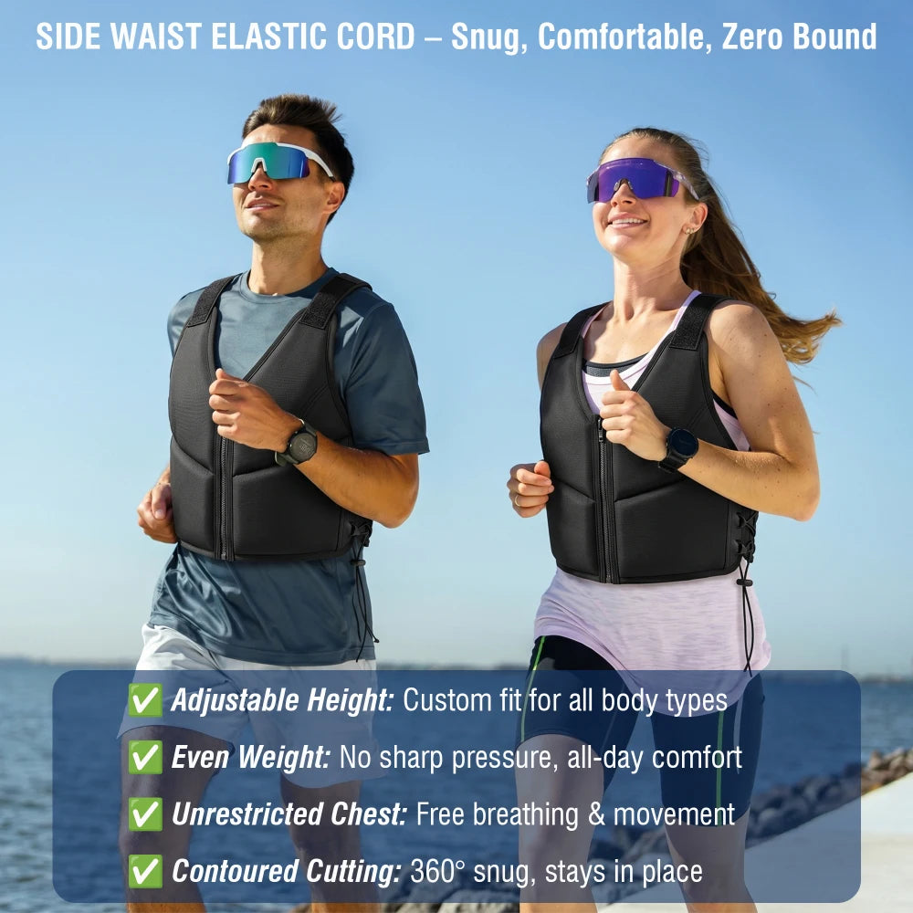 Premium Adjustable Weighted Vest For Running And Home Workouts