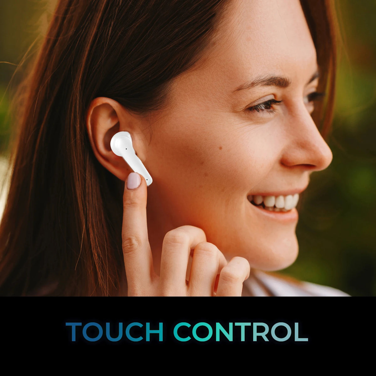 Wireless Bluetooth Earbuds With Dual Microphones And Touch Control