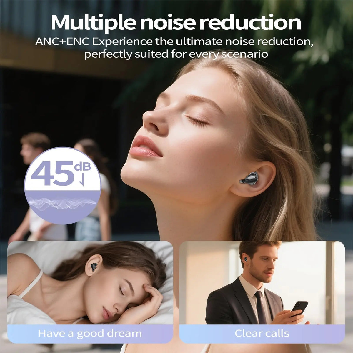Kuizil Sleep Earbuds With Active Noise Cancellation Bluetooth