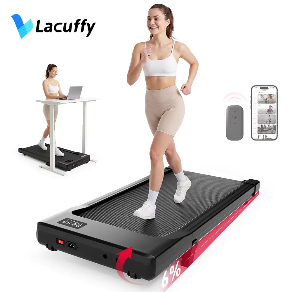 Lacuffy 2.5HP Bluetooth Walking Pad Under Desk Treadmill Remote Control