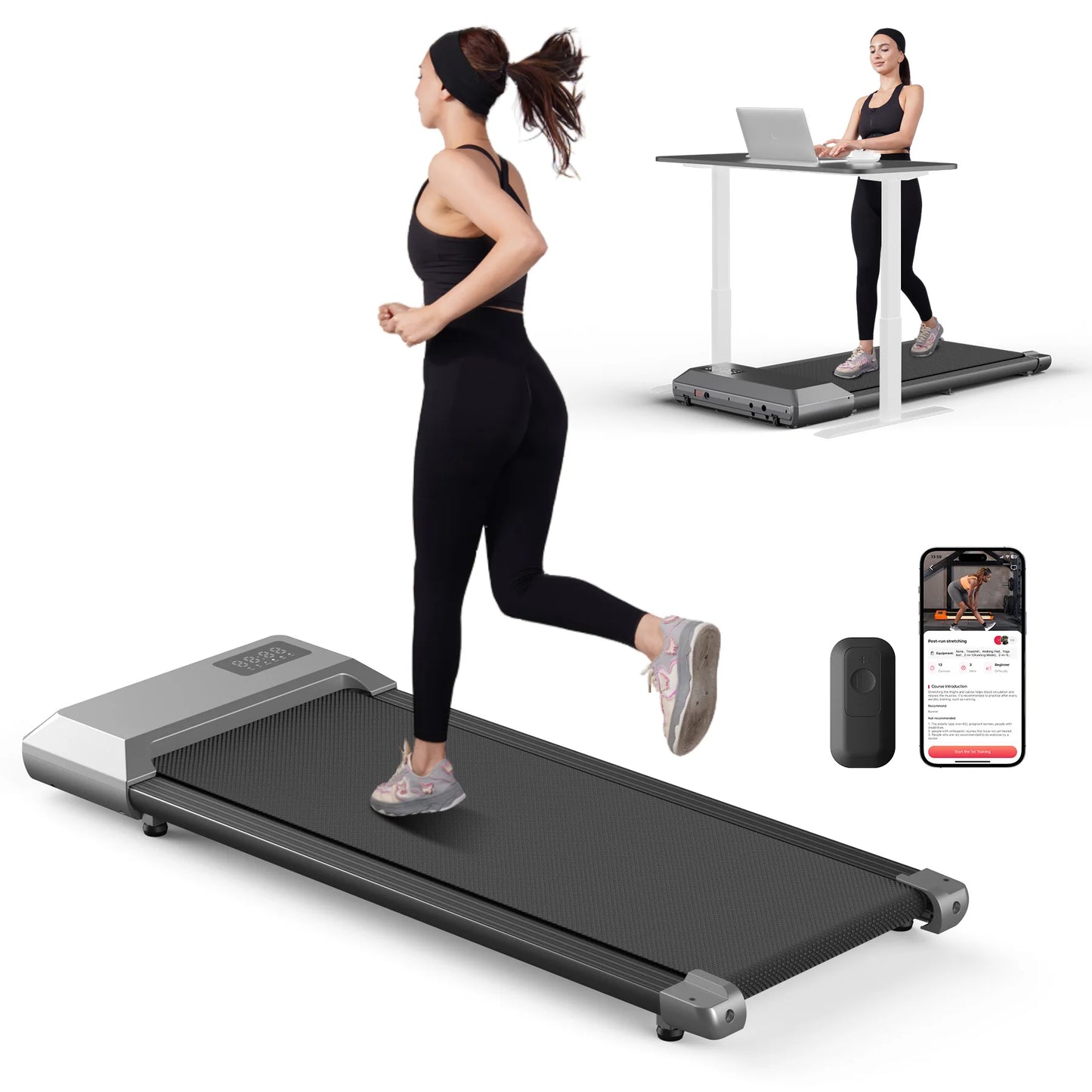 Superun 2In1 Treadmill For Home Use 2.5HP Walking Running