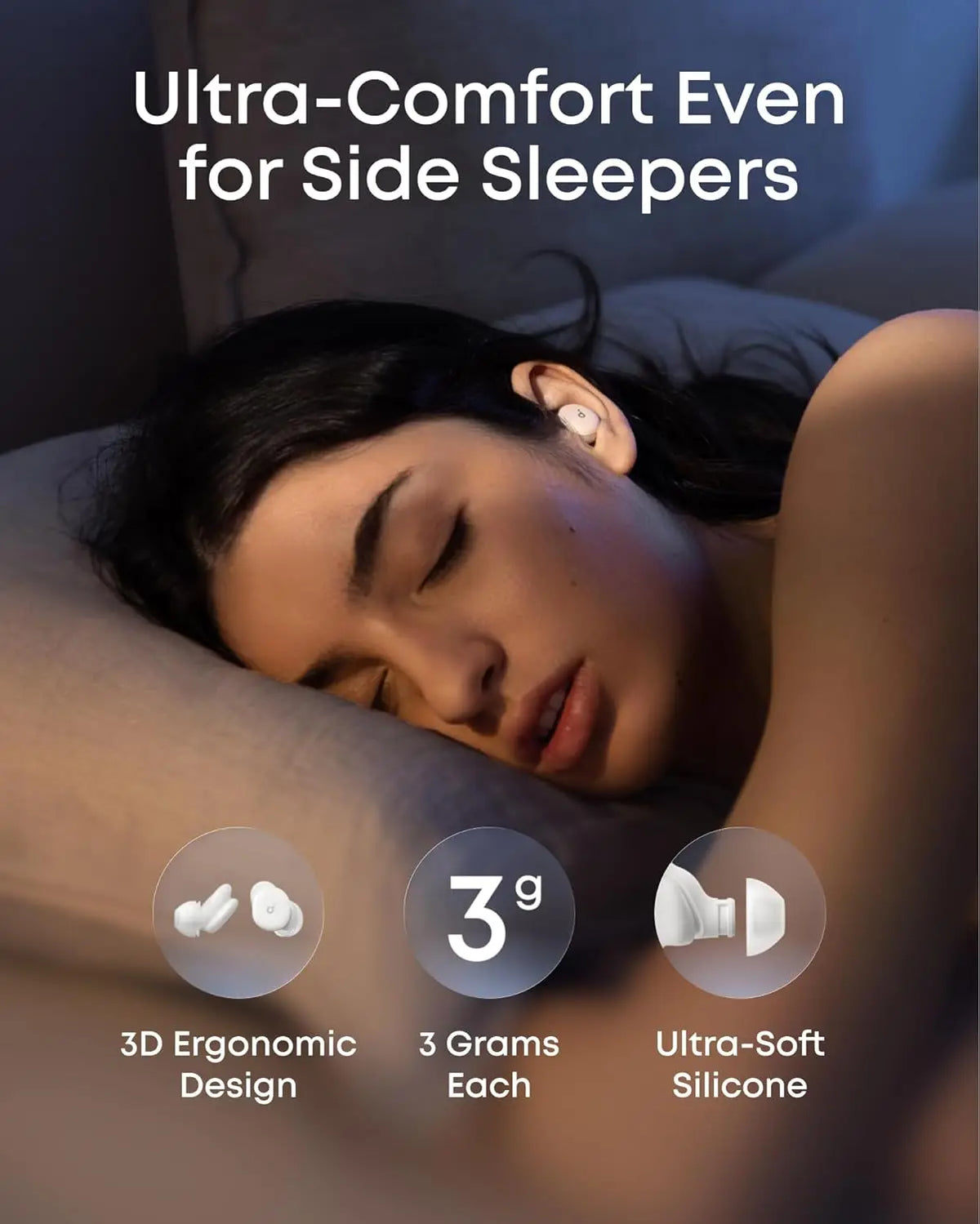 Anker Soundcore Sleep A30 Active Noise Cancelling Sleep Earbuds