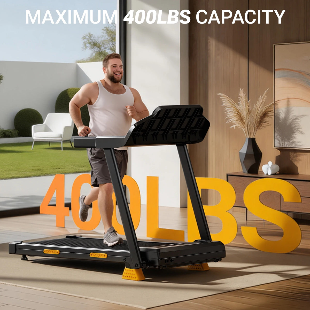 Robore Foldable Electric Incline Treadmill For Home Use