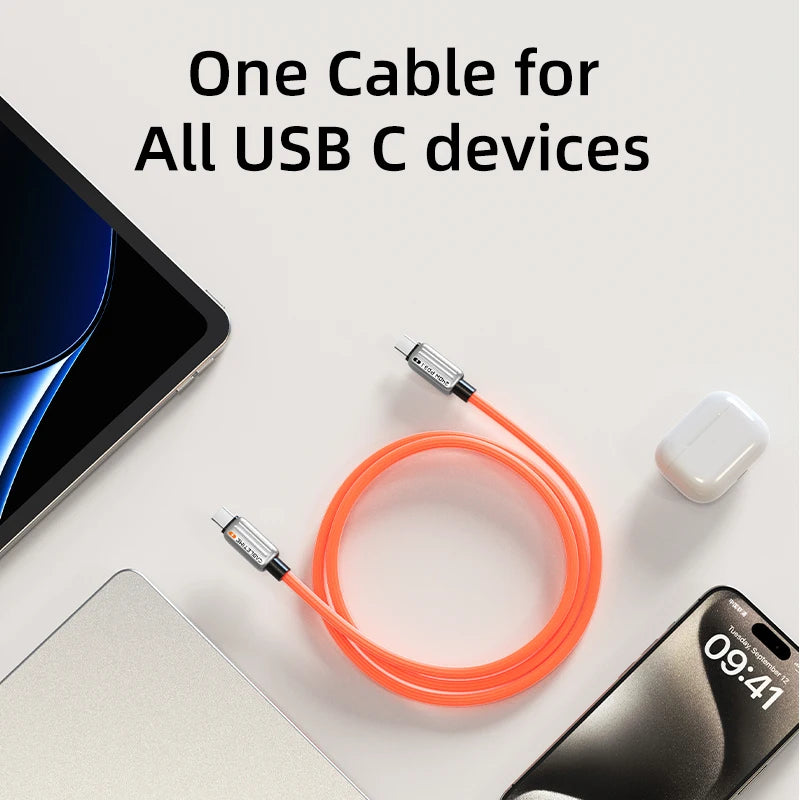CABLETIME High Speed 240W Fast Charging USB C Cable