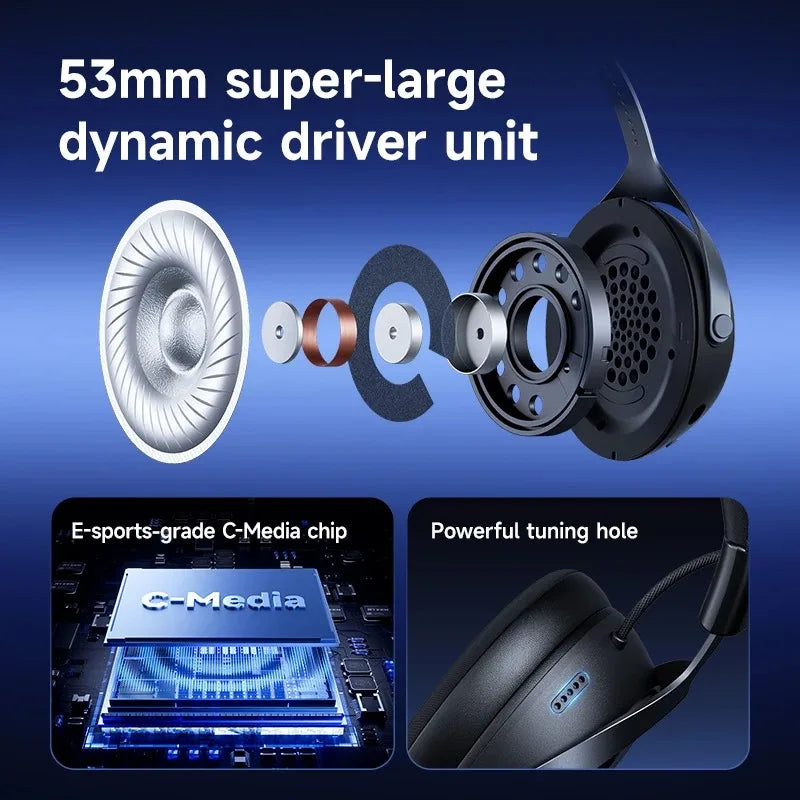 MCHOSE X9 Wireless Gaming Headset 7.1 Surround Sound Mic