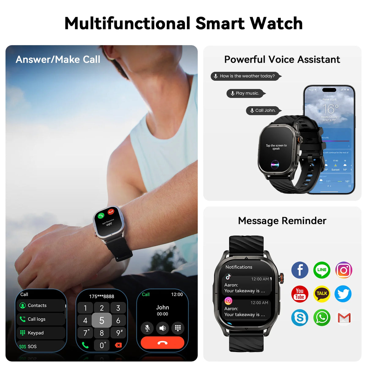 Kospet Magic P10 Gps Smartwatch Amoled Screen 5Atm Waterproof Rating