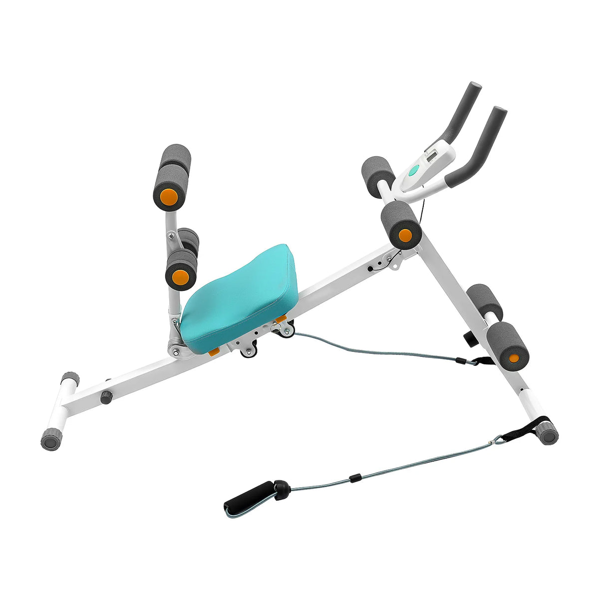 Adjustable Ab Machine With Resistance Bands And LCD Core Trainer