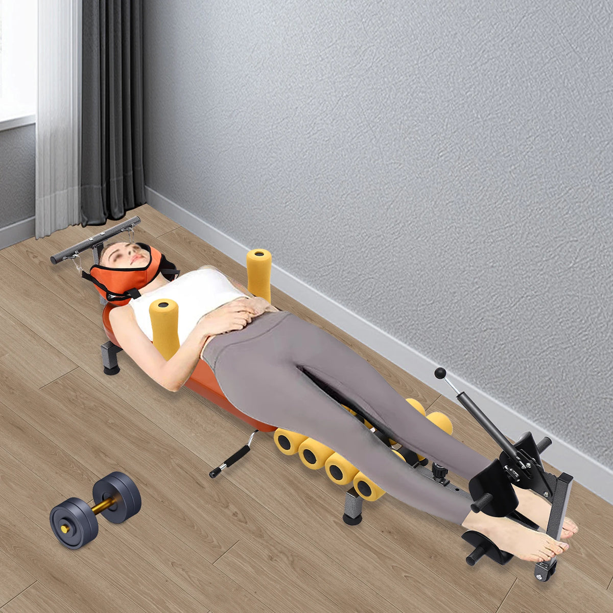 Adjustable Back Stretch Bench For Spinal Tension Relief