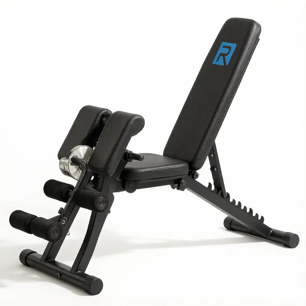 Adjustable Roman Chair Hyperextension Bench With Bands And Steel Frame