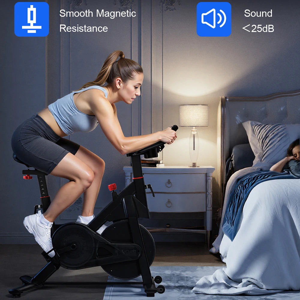 Superun 32 Levels Magnetic Resistance Stationary Exercise Bike