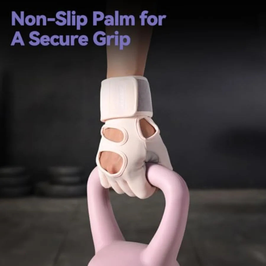 Padded Weight Lifting Gloves With Wrist Support And Grip