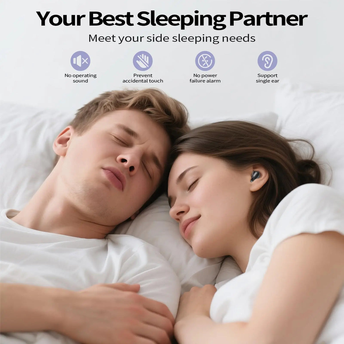 Kuizil Sleep Earbuds With Active Noise Cancellation Bluetooth