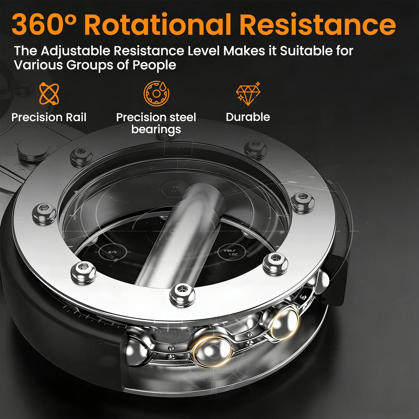 Rotator Machine Grip Strength Trainer For Forearms And Wrists