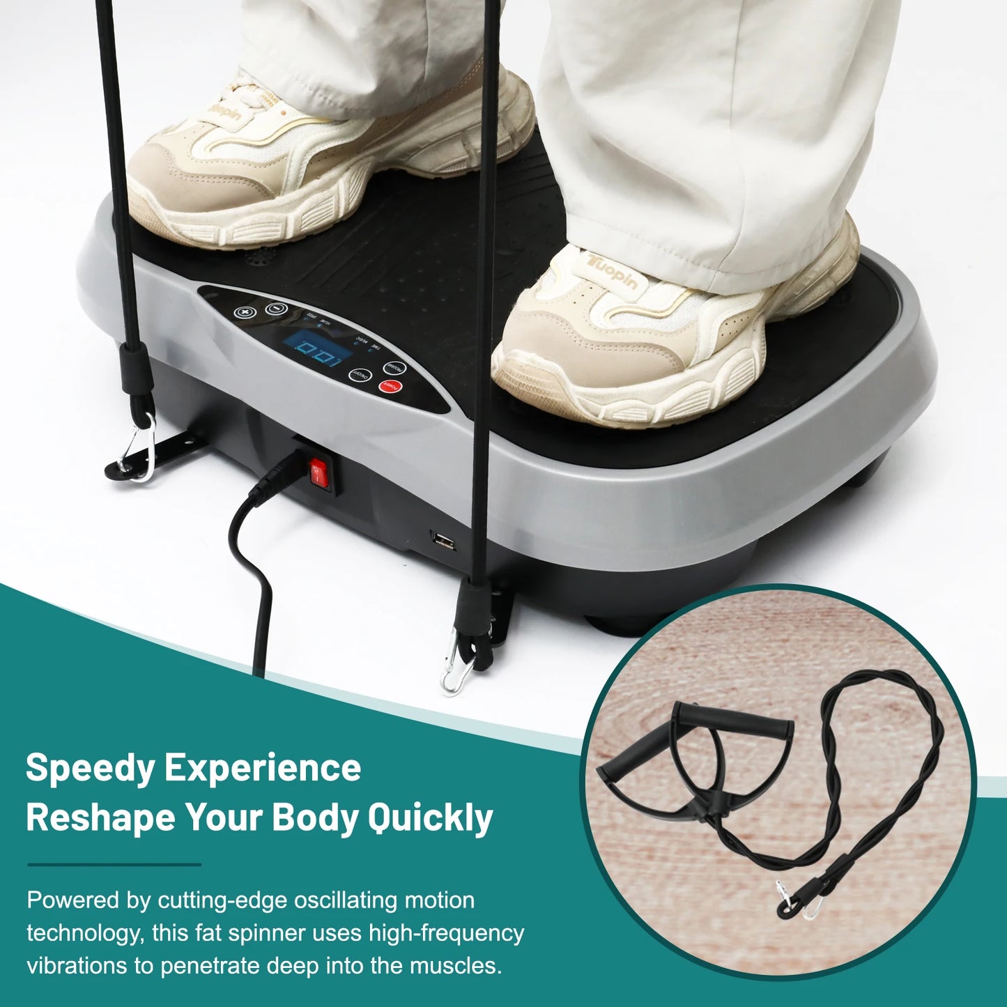 Vibration Plate Exercise Machine Fat Slinger Home Fitness Equipment