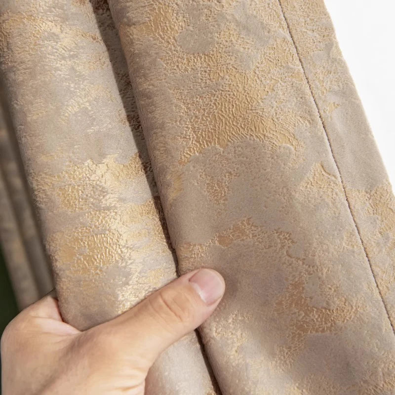 Velvet Blackout Curtains For Thermal And Noise Reduction