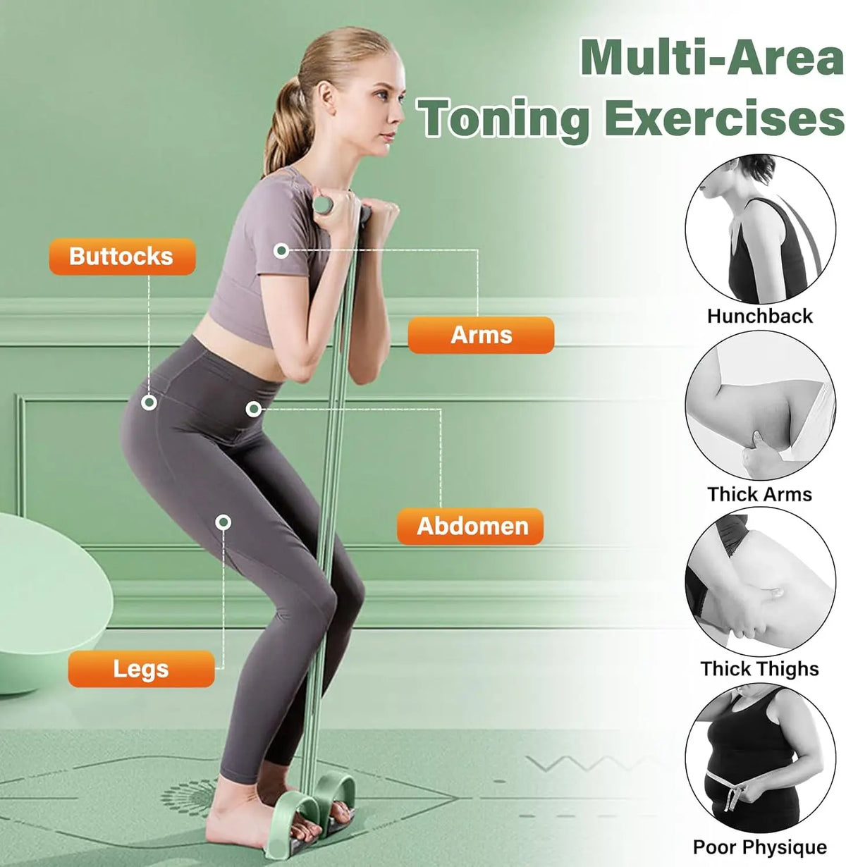 Natural Rubber Resistance Pedal Bands For Fitness Workout