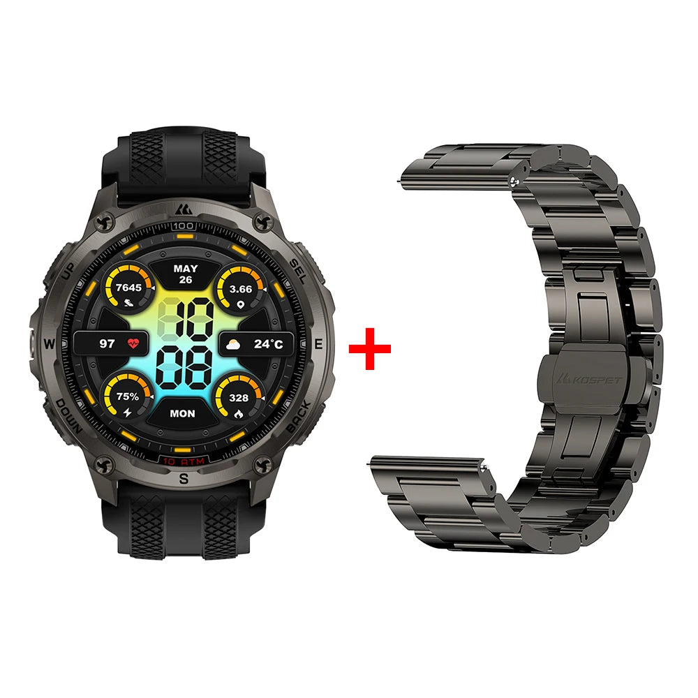 Kospet Tank T4 Rugged Smartwatch With GPS And Heart Rate Sensor