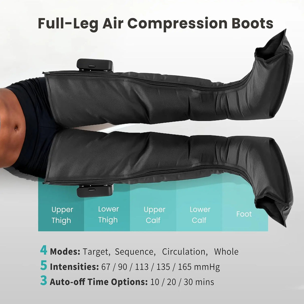 Cordless Air Compression Leg Massager For Circulation And Pain Relief