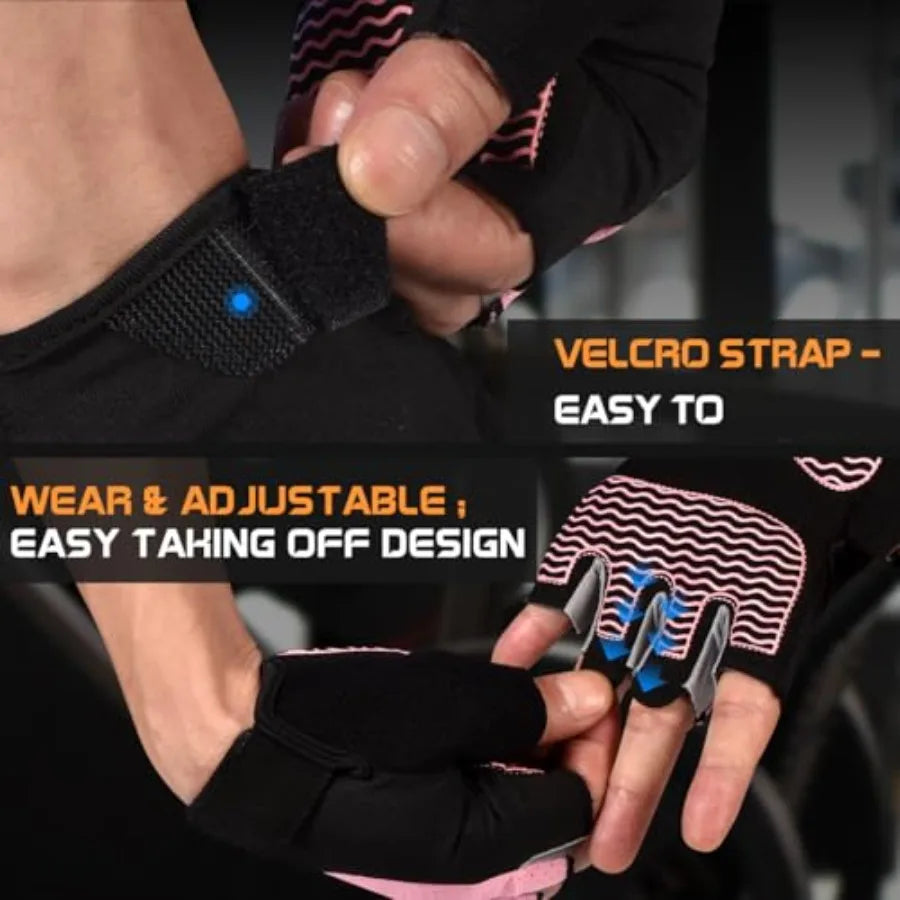 Breathable Fingerless Weight Lifting Gloves With Silicone Grip