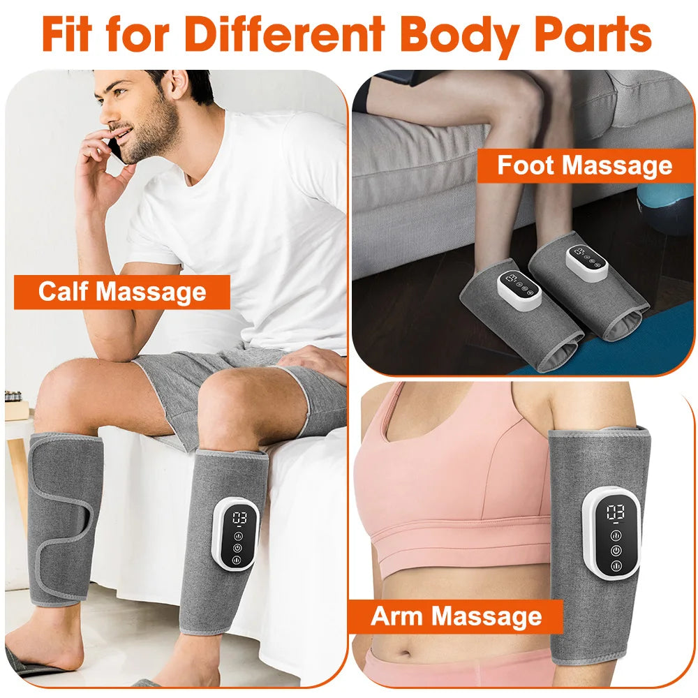 Pastsky Wireless Air Compression Heating Calf Massager For Legs