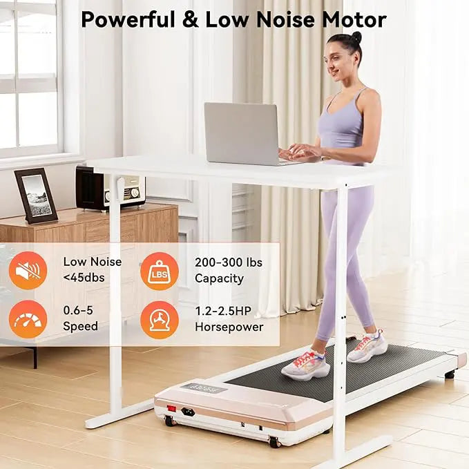 Superun 2 In 1 Walking Treadmill With App Remote Control