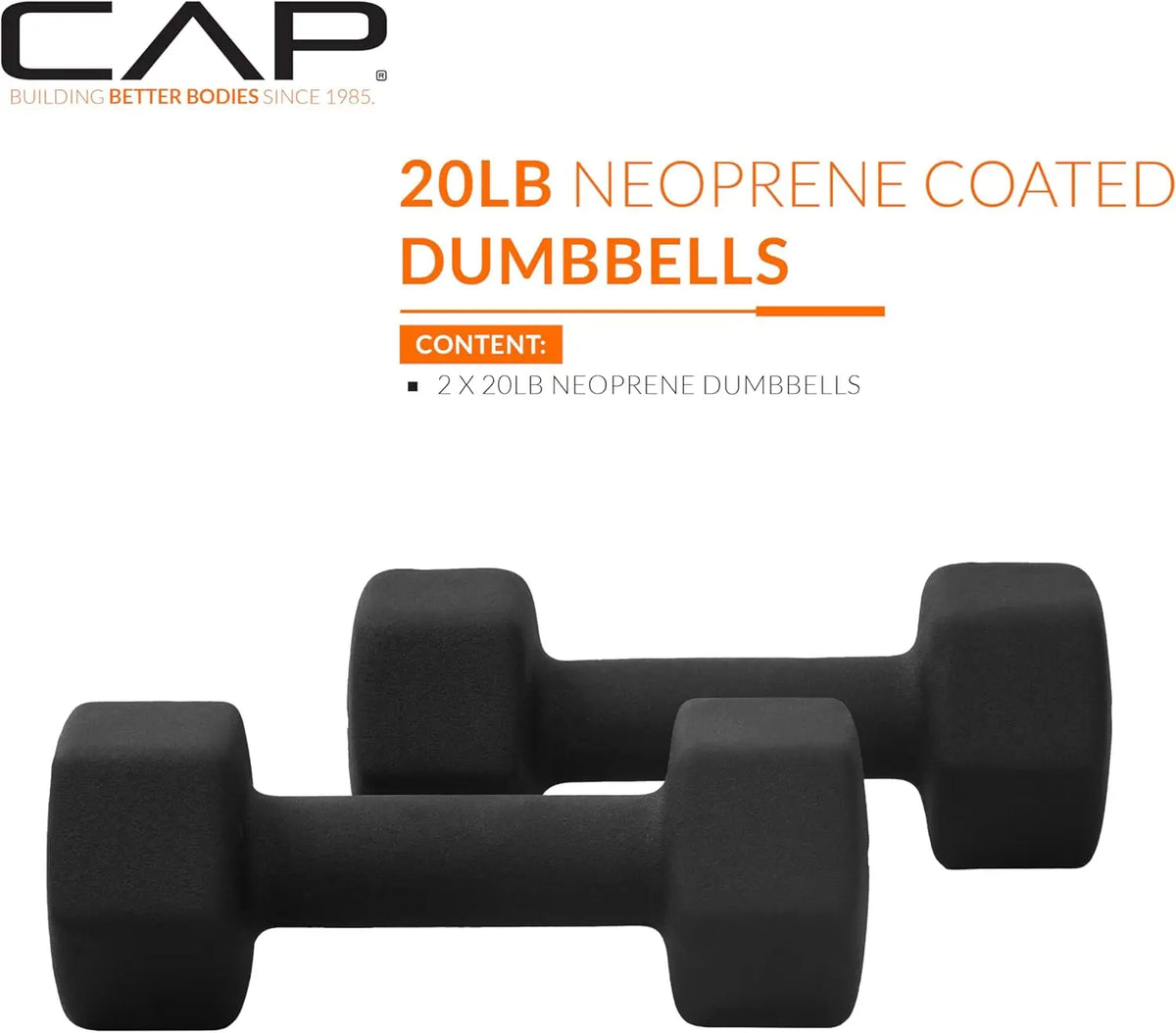 Cap Neoprene Dumbbells For Home Gym Strength Training Exercise