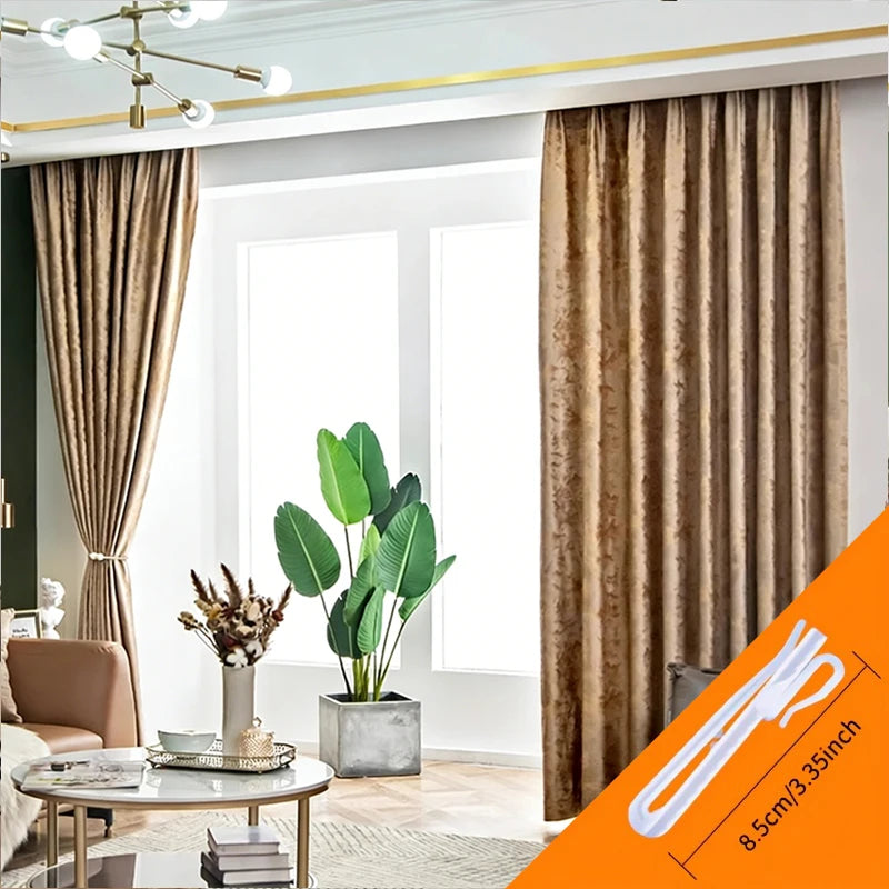 Velvet Blackout Curtains For Thermal And Noise Reduction