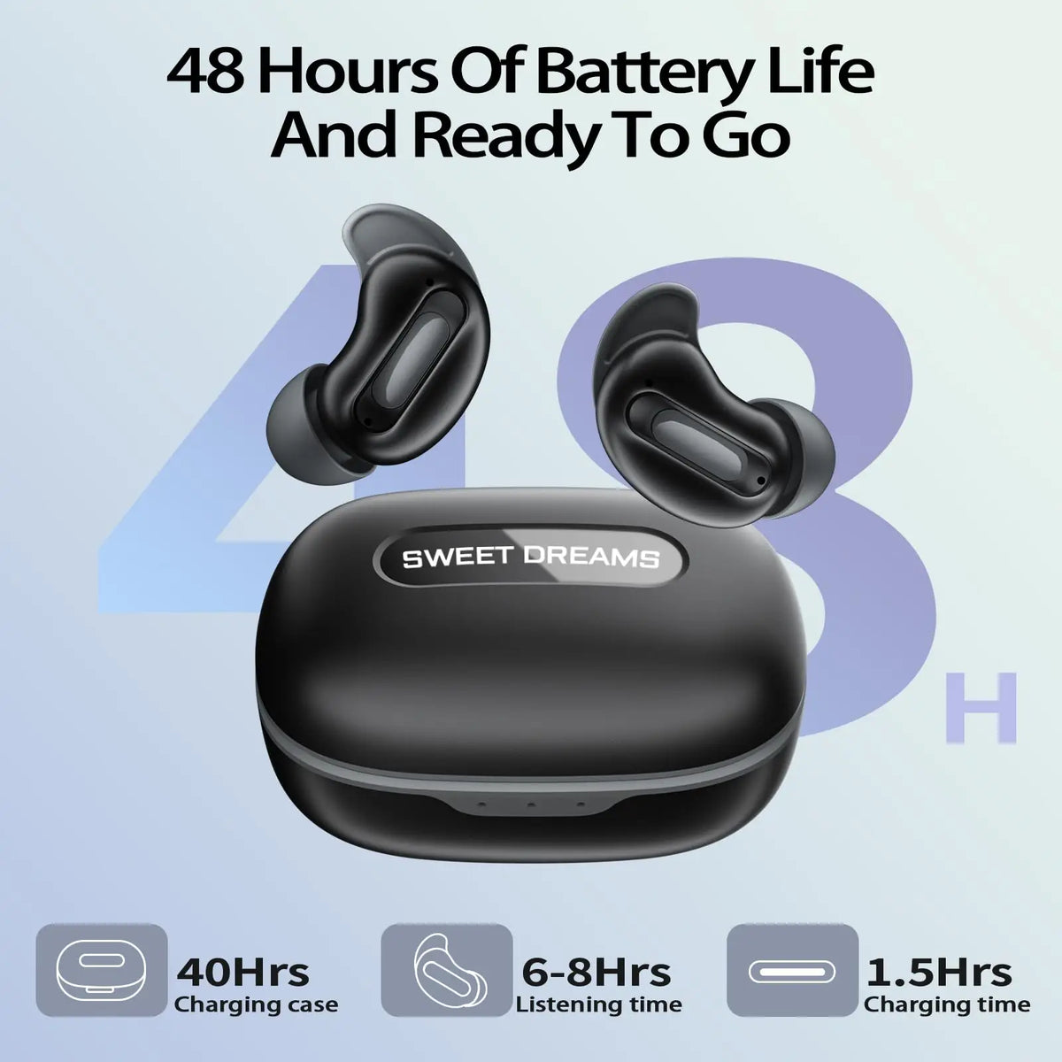 Kuizil Sleep Earbuds With Active Noise Cancellation Bluetooth