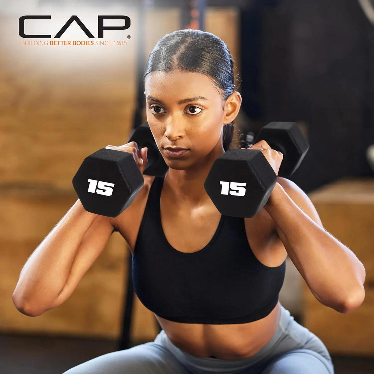 Cap Neoprene Dumbbells For Home Gym Strength Training Exercise