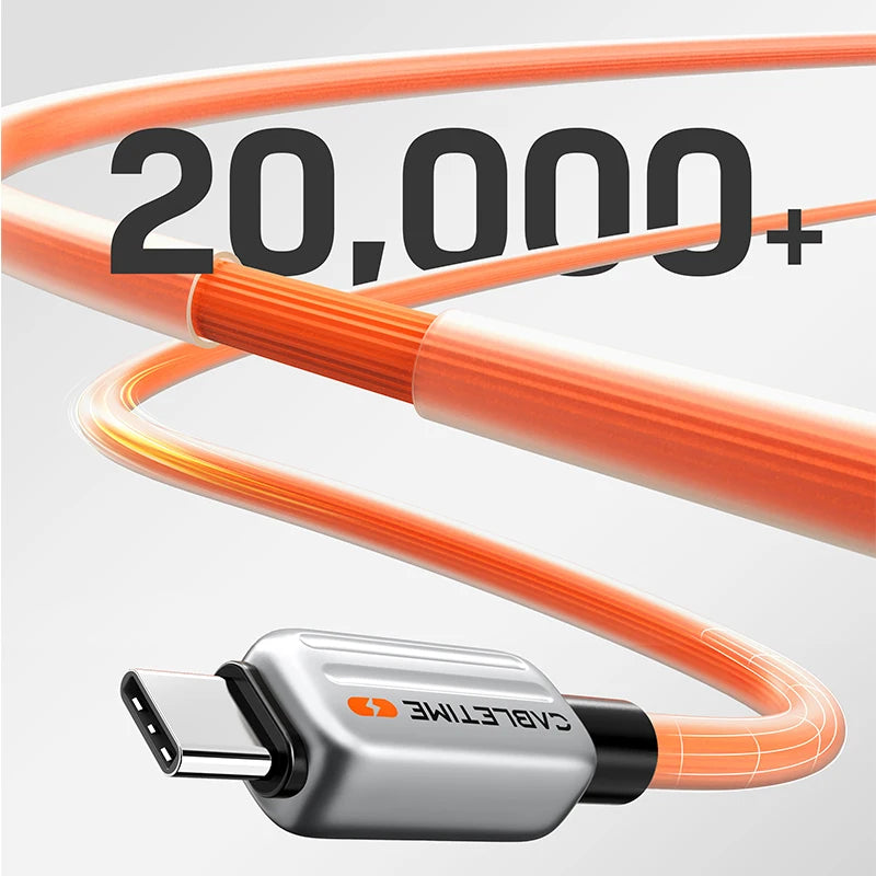 CABLETIME High Speed 240W Fast Charging USB C Cable