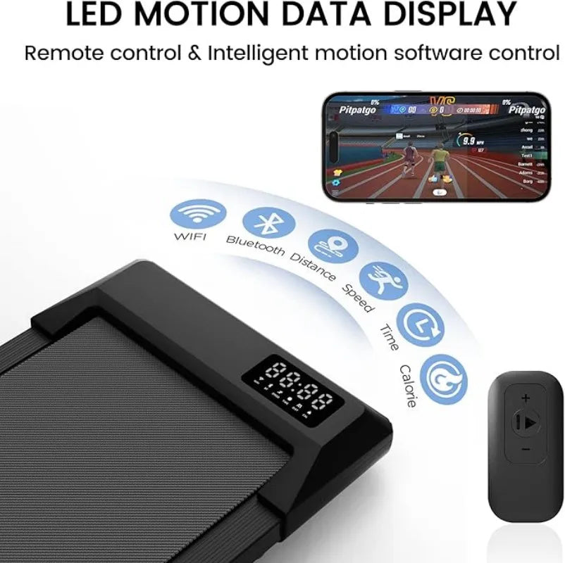 Superun 2 In 1 Walking Treadmill With App Remote Control