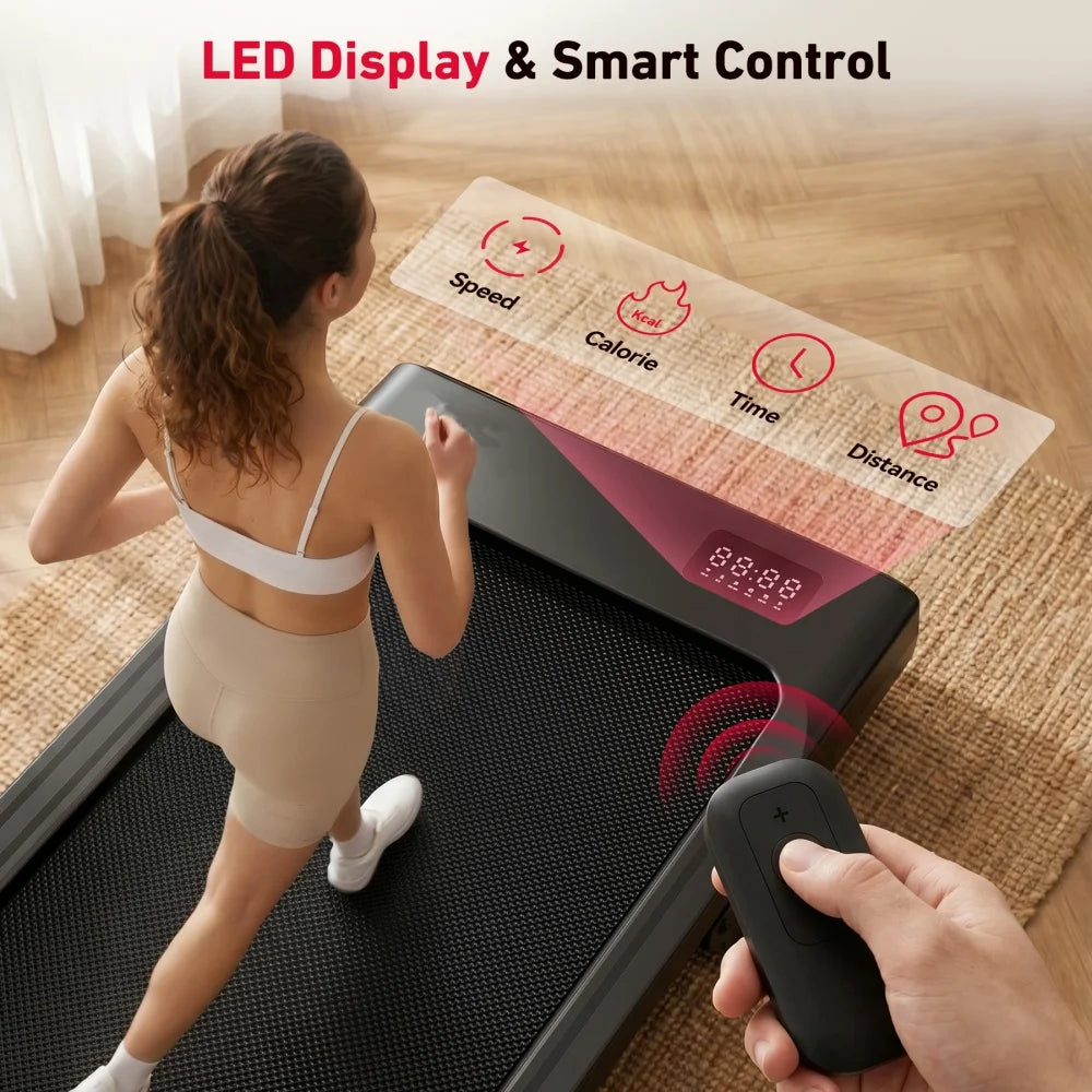 Lacuffy 2.5HP Bluetooth Walking Pad Under Desk Treadmill Remote Control