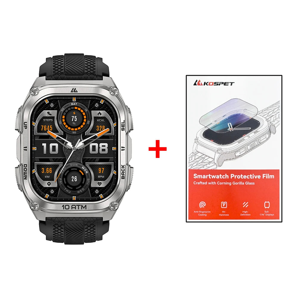 KOSPET Tank M4 Smartwatch GPS Offline Maps 10ATM Waterproof Health Monitor