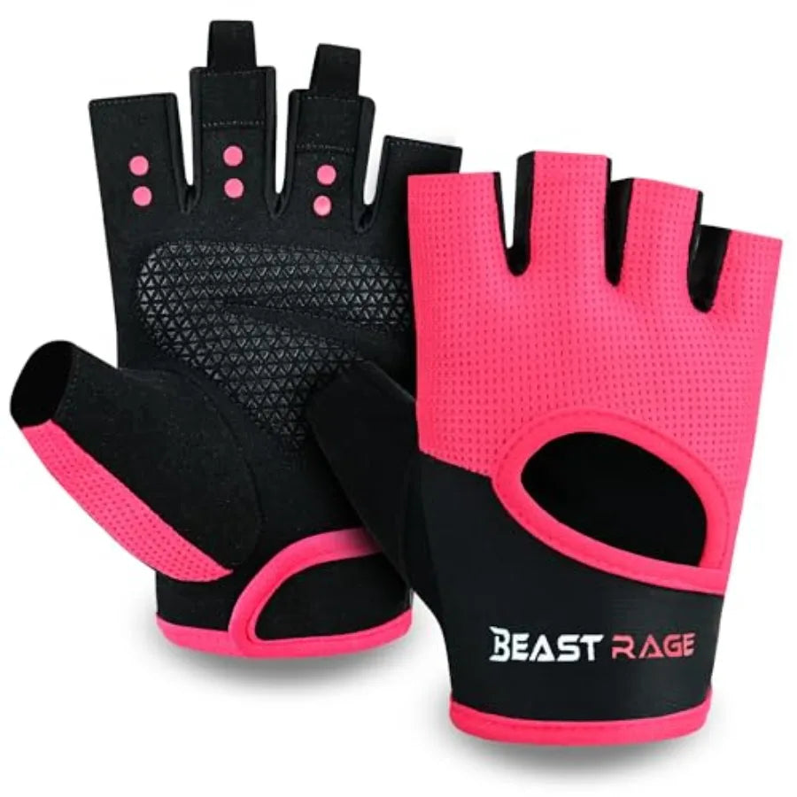 Fingerless Gym Gloves With Breathable Palm Protection For Weightlifting