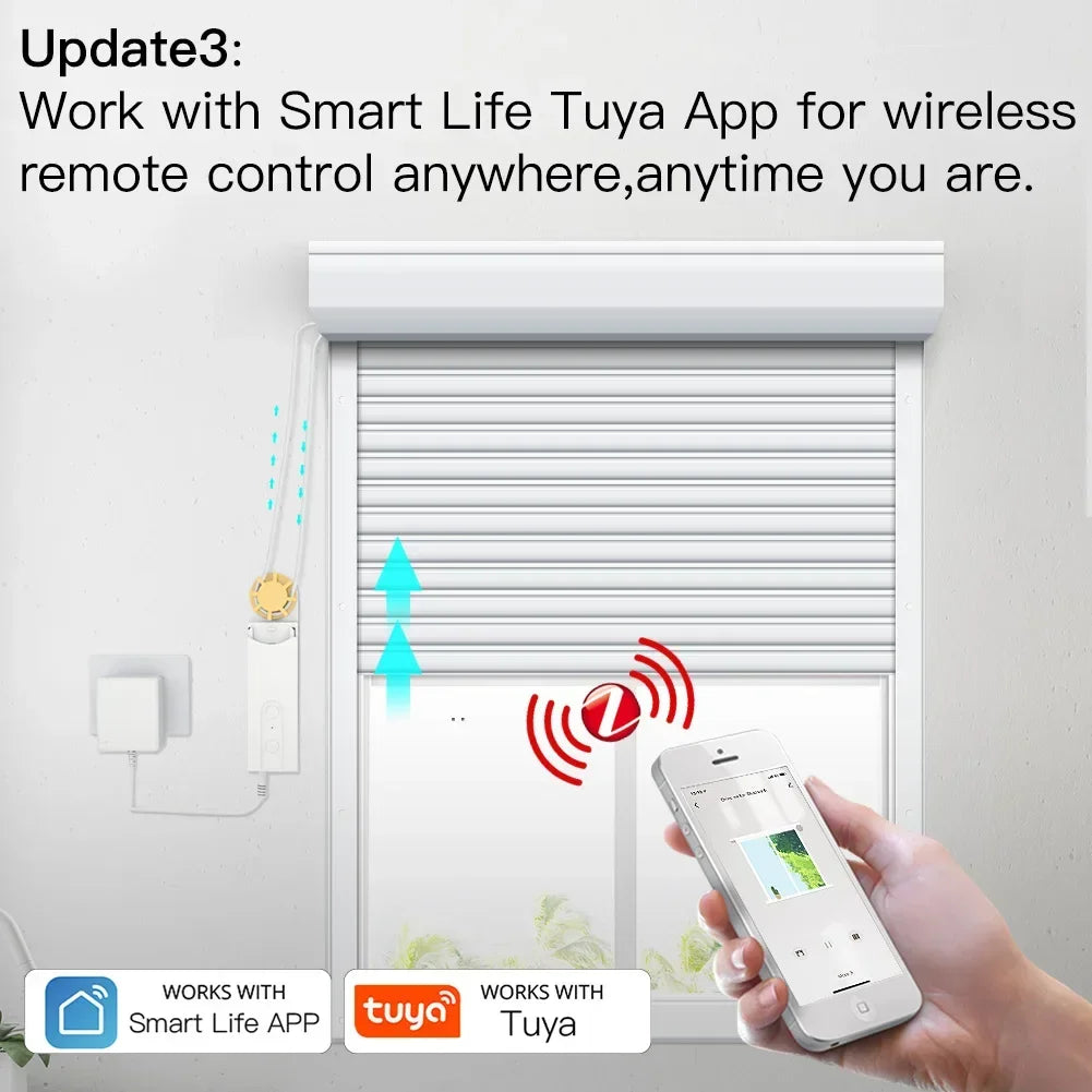 Moes Zigbee Smart Motorized Roller Blinds Drive Motor Hub