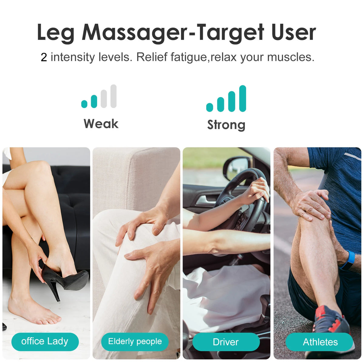 Sejoy Leg Air Compression Massager Featuring Foot Heat Controls