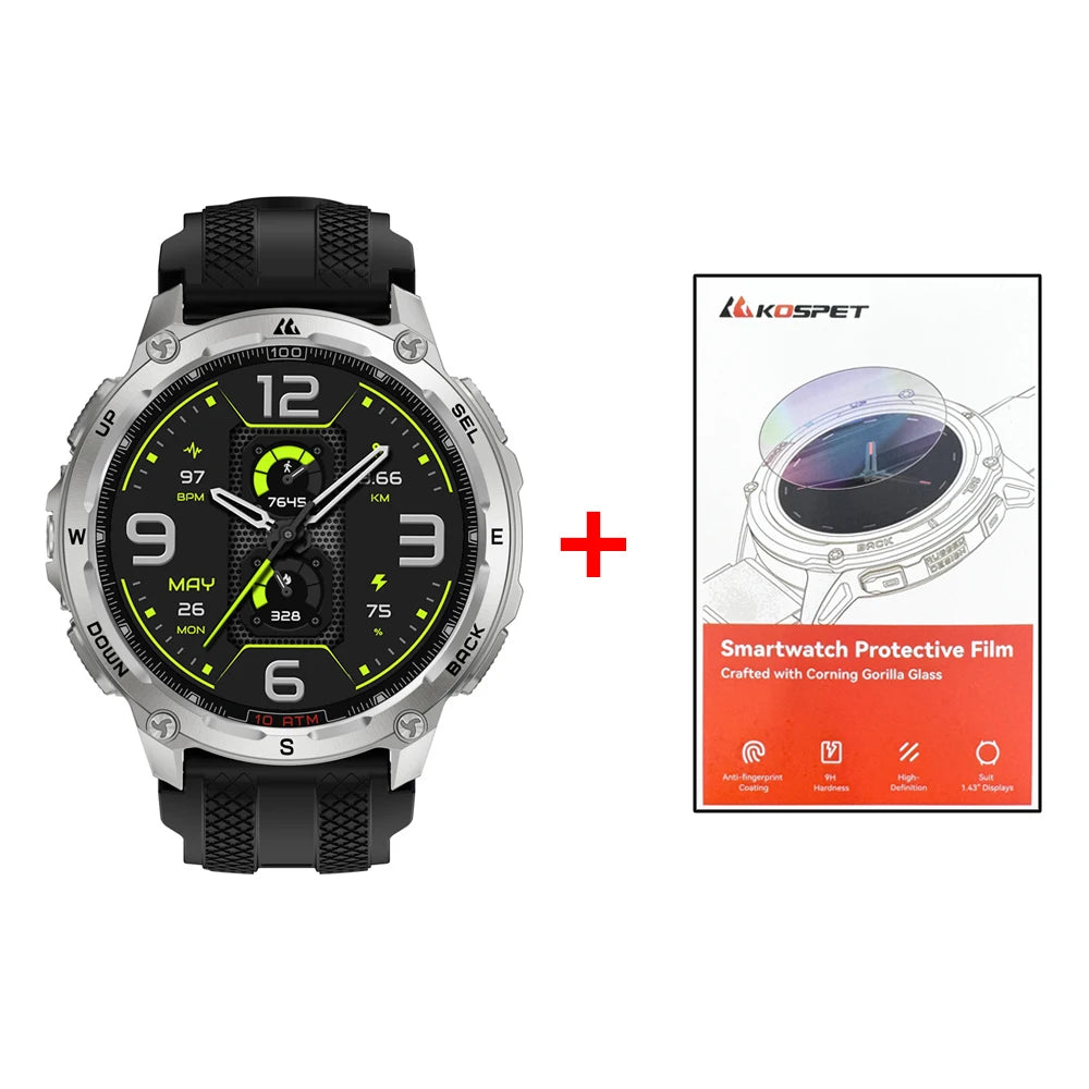 Kospet Tank T4 Rugged Smartwatch With GPS And Heart Rate Sensor