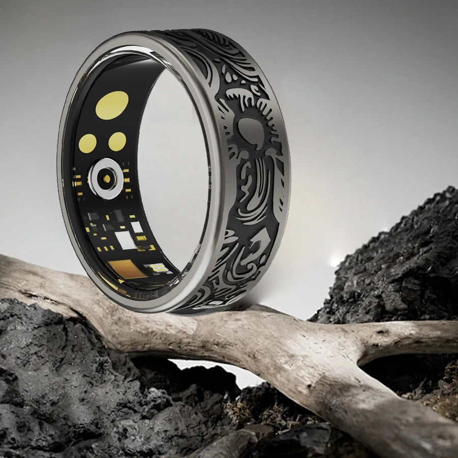 Smart Ring Fitness Tracker With Sleep Monitor Pedometer IP68 Waterproof