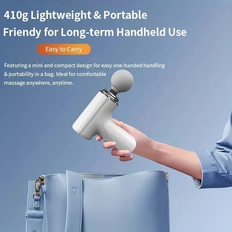 Portable Electric Massage Gun With 4 Heads And 6 Speeds