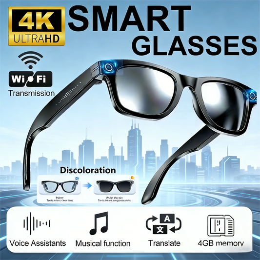 Giinova AI Smart Video Glasses With 8MP Camera And Bluetooth
