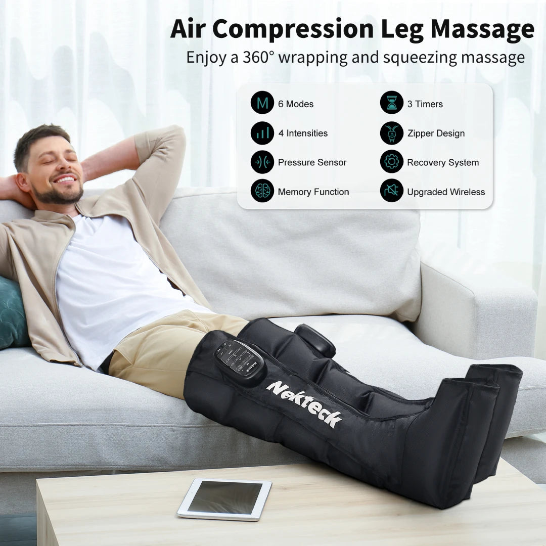 Nekteck Cordless Air Pressure Calf And Leg Compression Massager