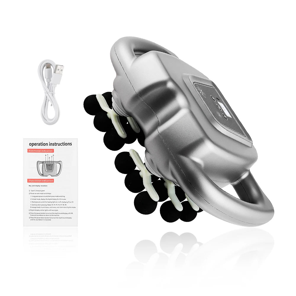 Foreverlily 24 Head Fascia Massage Gun With 9 Vibration Modes