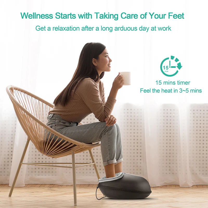 Medcursor Shiatsu Foot Massager With Heat Roller