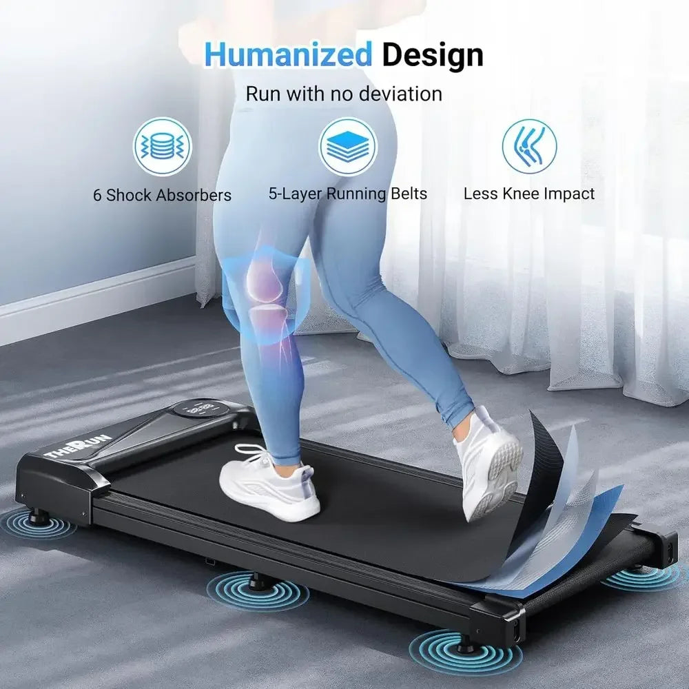 Under Desk Walking Pad With Adjustable Slope And Remote Control