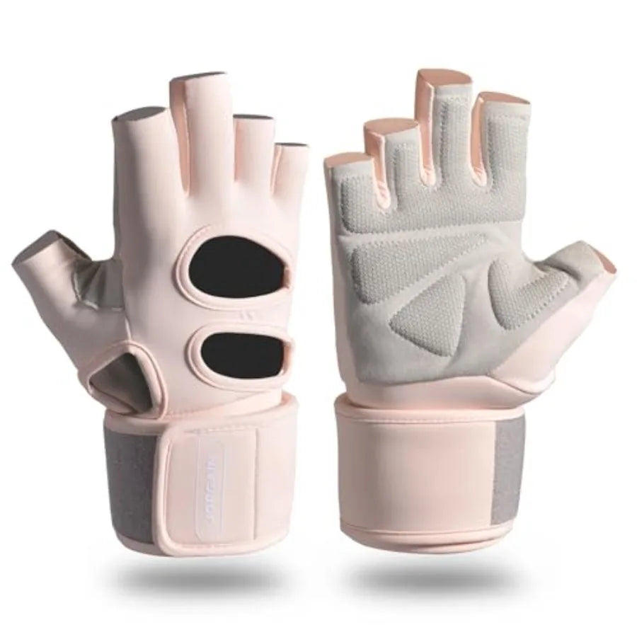 Padded Weight Lifting Gloves With Wrist Support And Grip
