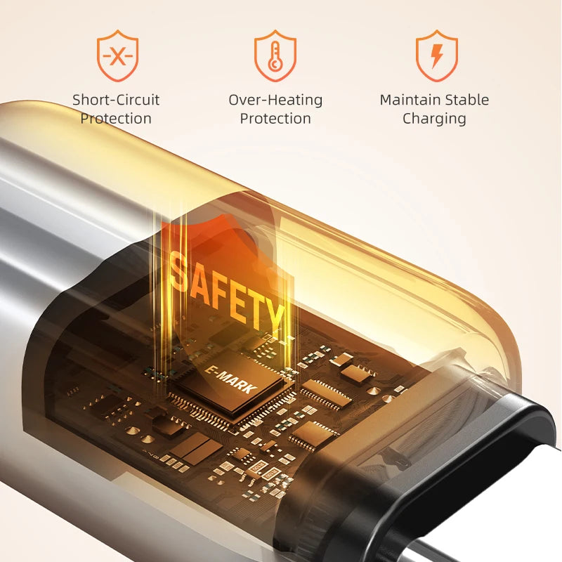 CABLETIME High Speed 240W Fast Charging USB C Cable