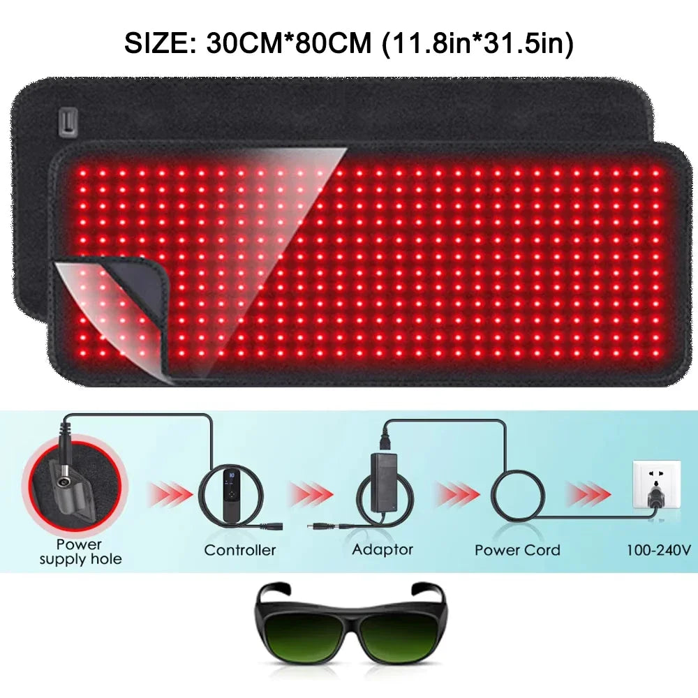 Astarexin Red Light Therapy Heating Pad for Body Pain Relief Near Infrared