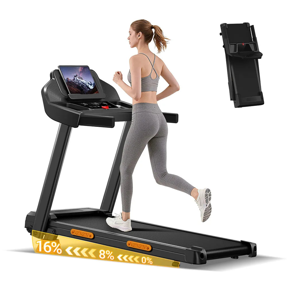 Robore Foldable Electric Incline Treadmill For Home Use