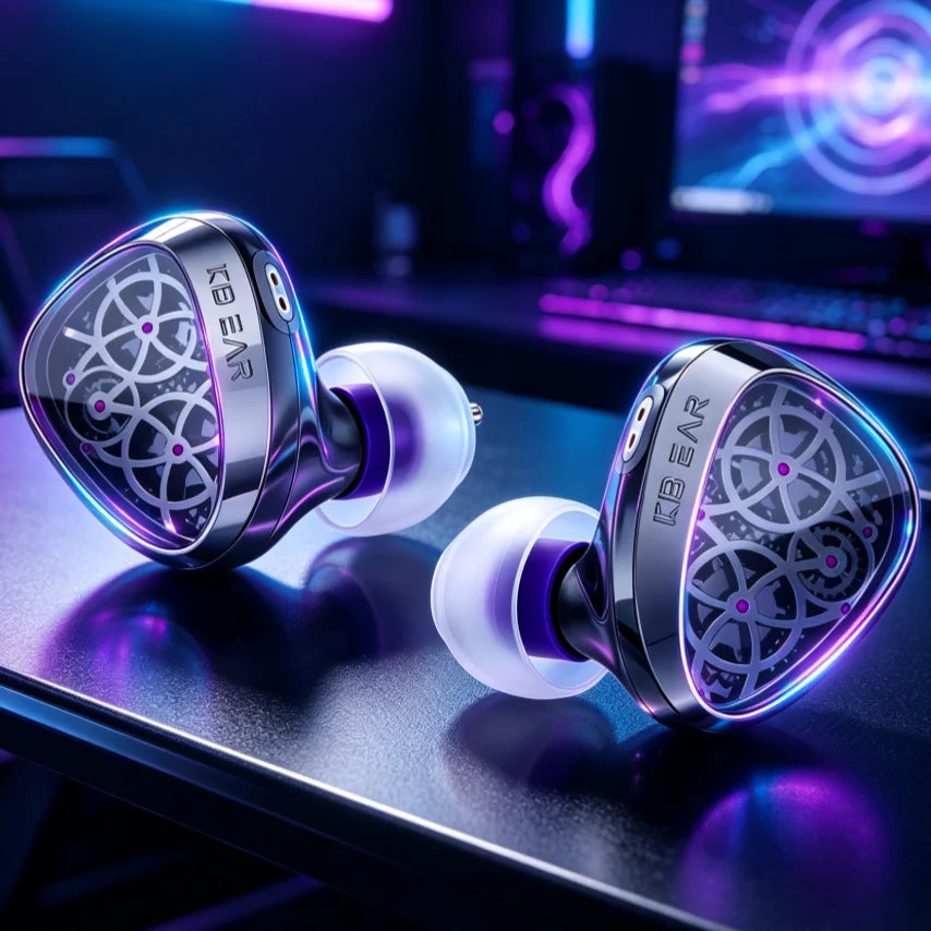 KBEAR Dynamic Driver HiFi Wired Earphones With Microphone And Cable
